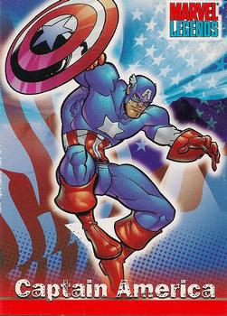 2001 Topps Marvel Legends #7 Captain America Front