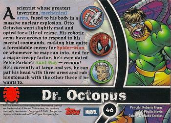 2001 Topps Marvel Legends #46 Dr. Octopus Back