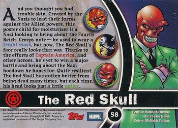 2001 Topps Marvel Legends #58 Red Skull Back