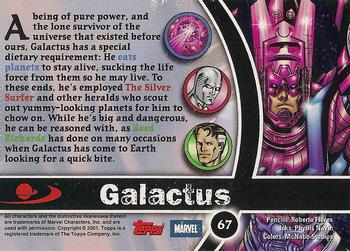 2001 Topps Marvel Legends #67 Galactus Back