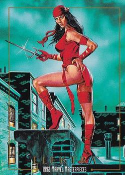 1992 SkyBox Marvel Masterpieces #22 Elektra Front