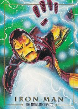 1992 SkyBox Marvel Masterpieces #38 Iron Man Front