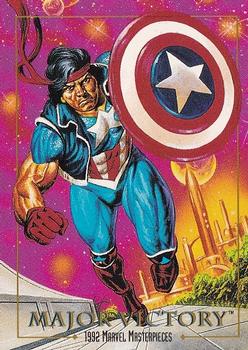 1992 SkyBox Marvel Masterpieces #48 Major Victory Front