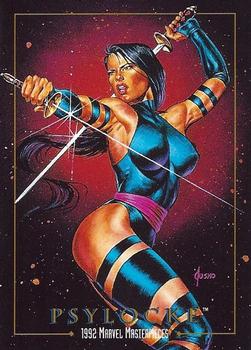 1992 SkyBox Marvel Masterpieces #65 Psylocke Front