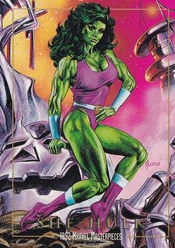 1992 SkyBox Marvel Masterpieces #82 She-Hulk Front