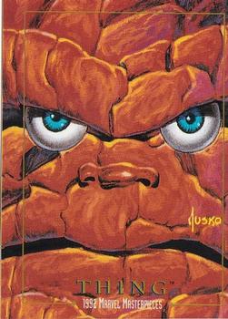 1992 SkyBox Marvel Masterpieces #91 Thing Front