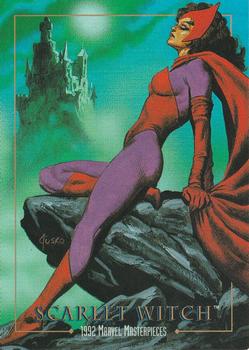 1992 SkyBox Marvel Masterpieces - Lost Marvel Bonus Cards #LM-1 Scarlet Witch Front