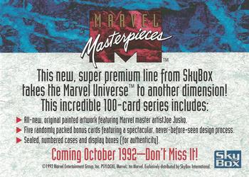 1992 SkyBox Marvel Masterpieces - Promos #NNO Psylocke Back