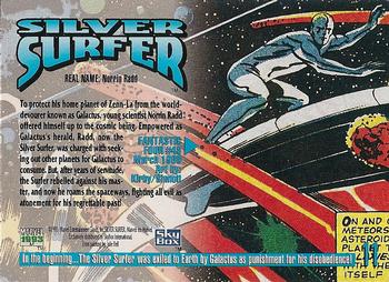 1993 SkyBox Marvel Masterpieces #11 Silver Surfer Back
