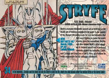 1993 SkyBox Marvel Masterpieces #34 Stryfe Back