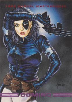 1993 SkyBox Marvel Masterpieces #46 Domino Front