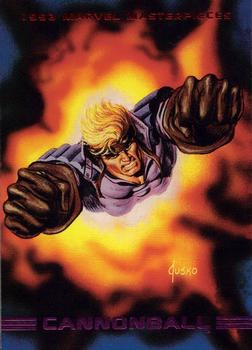 1993 SkyBox Marvel Masterpieces #50 Cannonball Front