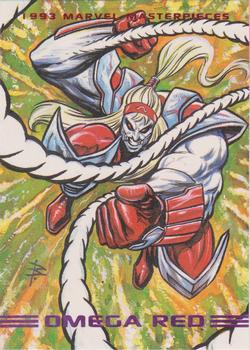 1993 SkyBox Marvel Masterpieces #54 Omega Red Front