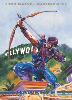 1993 SkyBox Marvel Masterpieces #70 Hawkeye Front