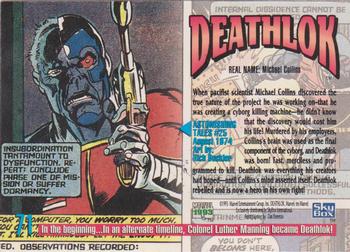 1993 SkyBox Marvel Masterpieces #71 Deathlok Back