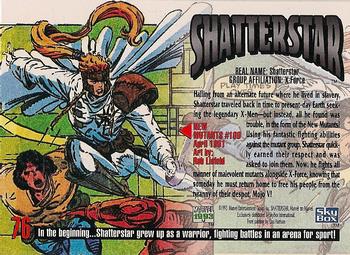 1993 SkyBox Marvel Masterpieces #76 Shatterstar Back