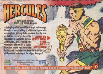 1993 SkyBox Marvel Masterpieces #82 Hercules Back