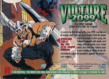 1993 SkyBox Marvel Masterpieces #89 Vulture 2099 Back