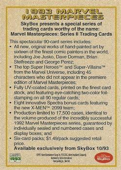 1993 SkyBox Marvel Masterpieces - Promos #NNO3 Hulk 2099 Back