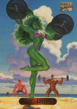 1994 Fleer Marvel Masterpieces Hildebrandt Brothers #108 She-Hulk Front