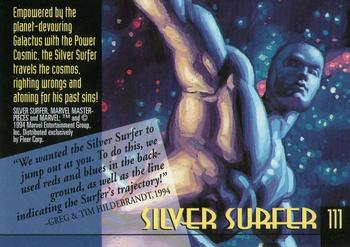 1994 Fleer Marvel Masterpieces Hildebrandt Brothers #111 Silver Surfer Back