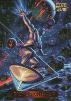 1994 Fleer Marvel Masterpieces Hildebrandt Brothers #111 Silver Surfer Front