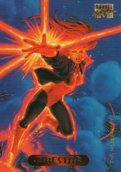 1994 Fleer Marvel Masterpieces Hildebrandt Brothers #38 Firestar Front