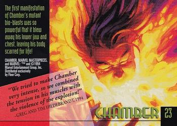 1994 Fleer Marvel Masterpieces Hildebrandt Brothers #23 Chamber Back