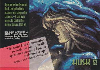1994 Fleer Marvel Masterpieces Hildebrandt Brothers #53 Husk Back