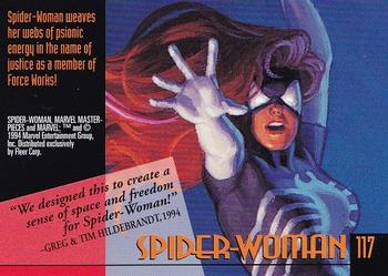 1994 Fleer Marvel Masterpieces Hildebrandt Brothers #117 Spider-Woman Back