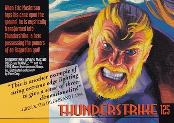 1994 Fleer Marvel Masterpieces Hildebrandt Brothers #125 Thunderstrike Back