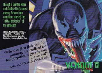 1994 Fleer Marvel Masterpieces Hildebrandt Brothers #131 Venom Back