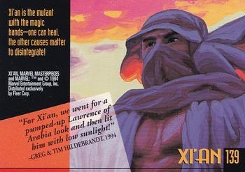 1994 Fleer Marvel Masterpieces Hildebrandt Brothers #139 Xi'an Back