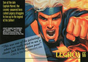 1994 Fleer Marvel Masterpieces Hildebrandt Brothers #66 Legacy Back