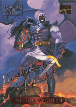 1994 Fleer Marvel Masterpieces Hildebrandt Brothers - Gold Foil Signature #14 Blood Wraith Front