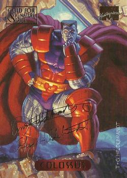 1994 Fleer Marvel Masterpieces Hildebrandt Brothers - Gold Foil Signature #24 Colossus Front