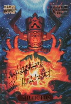 1994 Fleer Marvel Masterpieces Hildebrandt Brothers - Gold Foil Signature #40 Galactus Front