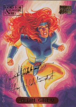 1994 Fleer Marvel Masterpieces Hildebrandt Brothers - Gold Foil Signature #45 Jean Grey Front