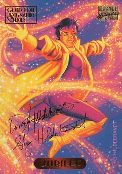 1994 Fleer Marvel Masterpieces Hildebrandt Brothers - Gold Foil Signature #58 Jubilee Front