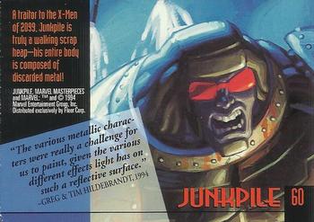 1994 Fleer Marvel Masterpieces Hildebrandt Brothers - Gold Foil Signature #60 Junkpile Back