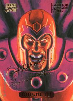 1994 Fleer Marvel Masterpieces Hildebrandt Brothers - Gold Foil Signature #70 Magneto Front
