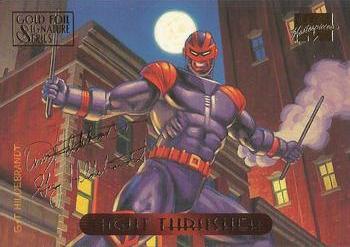 1994 Fleer Marvel Masterpieces Hildebrandt Brothers - Gold Foil Signature #83 Night Thrasher Front