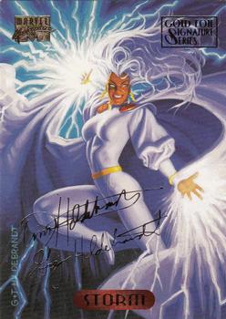 1994 Fleer Marvel Masterpieces Hildebrandt Brothers - Gold Foil Signature #118 Storm Front