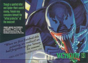 1994 Fleer Marvel Masterpieces Hildebrandt Brothers - Gold Foil Signature #131 Venom Back