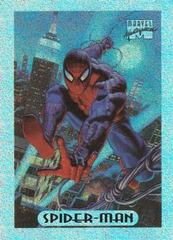 1994 Fleer Marvel Masterpieces Hildebrandt Brothers - Silver Holofoils #8 Spider-Man Front