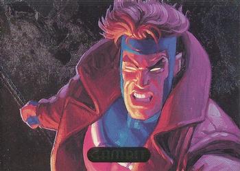 1994 Fleer Marvel Masterpieces Hildebrandt Brothers - PowerBlast #5 Gambit Front
