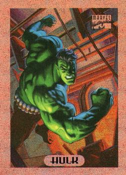 1994 Fleer Marvel Masterpieces Hildebrandt Brothers - Bronze Holofoils #4 Hulk Front