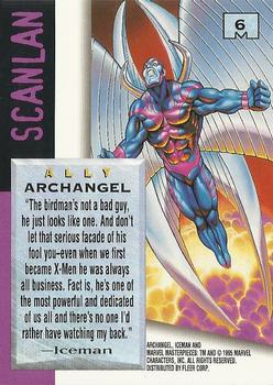 1995 Fleer Marvel Masterpieces #6 Archangel Back