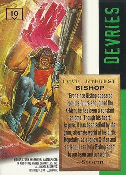 1995 Fleer Marvel Masterpieces #10 Bishop Back