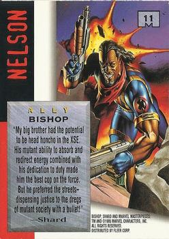 1995 Fleer Marvel Masterpieces #11 Bishop Back